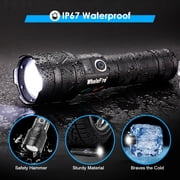 5000 Lumens Flashlights LED Rechargeable 30W Flashlight with Digital Power Display & 5 Modes Waterproof Handheld Flashlight for Camping Emergency