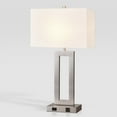 thumbnail image 7 of Touch Control Bedside Table Lamps with 2 USB Ports 3-Way Dimmable Modern Nightstand Lamp Sets Bedside Desk Lamp with Fabric Shade For Bedroom Table Living Room Reading (Nickel Base), 7 of 7
