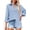 Clear Blue, variant on Button Down Tops for Women Business Casual Tops Blouses with Pockets Textured Collared Work Shirt