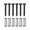 Black, variant on LOOKSEVEN 6x Single Coil Pickup Height Adjustment Screws & Straight Springs for Strat Tele- Gold