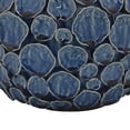 thumbnail image 4 of Benjara Remus Accent Vase with Raised Pebble Pattern- Glazed Blue Ceramic, 4 of 6