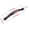 thumbnail image 5 of Utopia Alley 10pcs Whitton Pull Handle - Decorative Cabinet Drop Pull Handles- Vintage Cabinet Hardware with Hand Finished Oil Rubbed Bronze - Metal Drawer Pull Handle, 5.0" Center to Center, 5 of 7