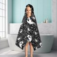 thumbnail image 6 of Ghost and Spider Web Halloween Pattern Hooded Bath Towel，50"x30" for Ages 3 To 12 Kids, Quick Dry Lightweight Soft Microfiber Hood Beach Towel Cover Up for Kids, 6 of 7
