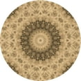 thumbnail image 1 of Ahgly Company Machine Washable Indoor Round Transitional Yellow Orange Area Rugs, 5' Round, 1 of 7