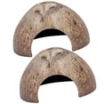 thumbnail image 1 of CUITING Hermit Crab Shell Terrarium Decor  Reptile Shelter  Coconut Hide - Large, 1 of 6
