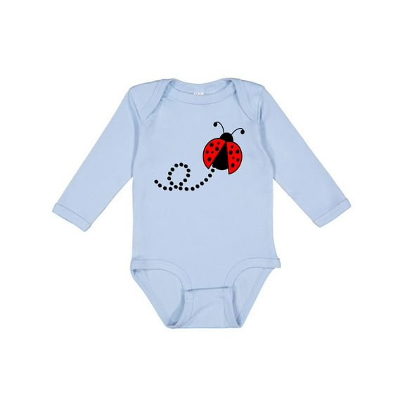 Inktastic Cute Red Ladybug Boys or Girls Long Sleeve Baby Bodysuit