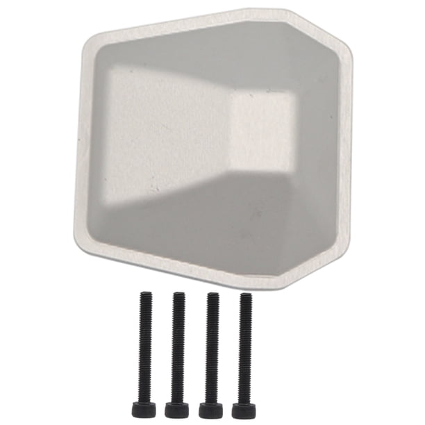 Tapa diferencial 1: 6 Repuestos para camiones para profesionales de Plata perfke Carcasa del eje del coche RC