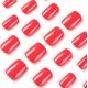 thumbnail image 2 of Uñas postizas Dulyork rojas cortas acrílicas tipo press on, 24 piezas, 2 of 6