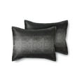 thumbnail image 4 of Mainstays 7-Piece Black and Silver Metallic Stripe Jacquard Comforter Set, Full/Queen, 4 of 6