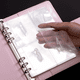 thumbnail image 3 of 100 sobres - carpeta de desafío de ahorro de dinero con rastreador laminado, carpeta de presupuesto con sobre en efectivo, forma sencilla e interesante de ahorrar 5.050 dólares en rosa, 3 of 4