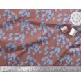 thumbnail image 2 of Soimoi Rayon Fabric Yellow Blue Flower Floral Print Fabric by the Yard 42 Inch Wide, 2 of 3