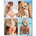 thumbnail image 5 of AWAYTR 3 Pcs Floral Clips for Women Girls Large Hair Flowers Set Tropical Hawaiian Floral Clip for Beach Wedding Hair Accessories, 5 of 9