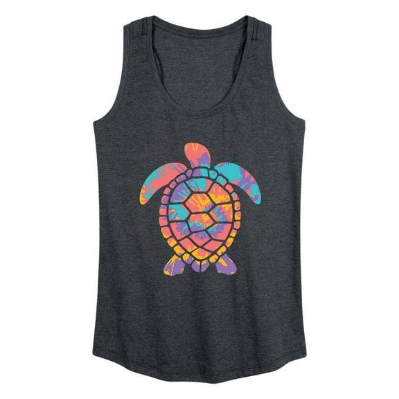 Instant Message - Tie Dye Turtle - Women's Racerback Tank