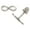Colorname Misc: White Gold, variant on Solid 14k Gold Small Infinity Ribbon Stud Post Screw Back Earrings (yellow Or White) (3mm X 8mm) Stud Earring for Women