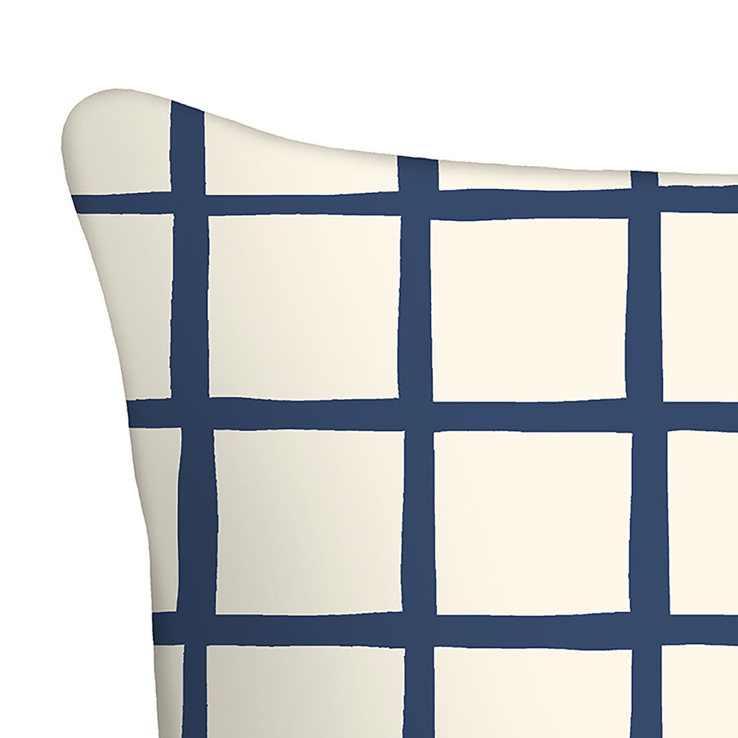 Mainstays 16" x 16" Reversible Daisy Truck Decorative Outdoor Throw Pillow, Navy