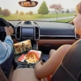 thumbnail image 4 of Car Cup Holder Tray, Car Tray Table For Dining With Cell Phone Slot, Auto Car Tablet Universal Swivel Tray Vehicle Food Tray, 4 of 5