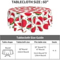 thumbnail image 5 of Watermelon Summer Fruit Round Tablecloth 60 Inch, Decorative Holiday Home Party Table Cloth for Kitchen Dining Picnic Table Cover, 5 of 6