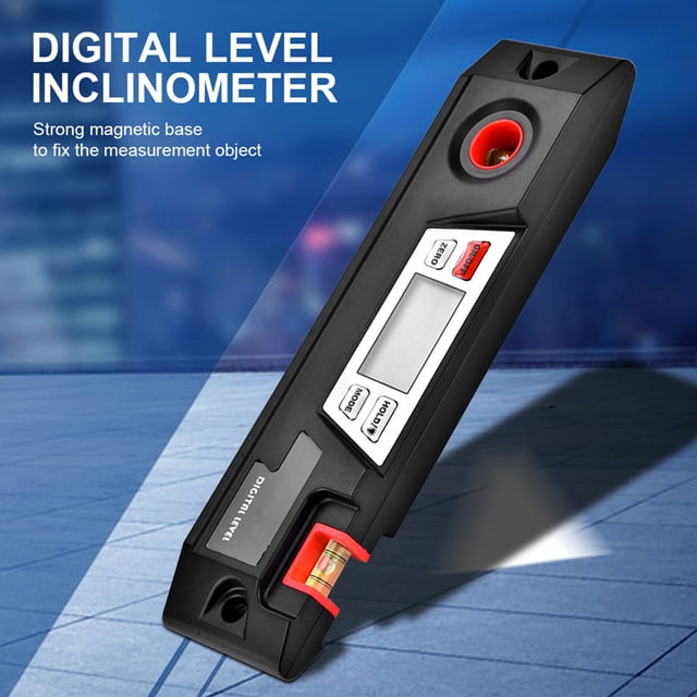 Inclinómetro De Nivel Digital, Indicador De ángulo Profesional De Lectura Clara, Buscador De ángulo Digital, Pantalla LCD Para Medir Equipos De Medición De Hardware Mgaxyff Angle Finder Level