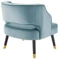 thumbnail image 3 of Modway Traipse Button Tufted Open Back Performance Velvet Armchair EEI-3579-LBU, 3 of 7