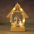 thumbnail image 3 of Aurgiarme Indoor Christmas Manger Display Resin Nativitys Manger Scene for Home or Office Holidays Decorating, 3 of 7