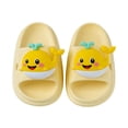 thumbnail image 4 of Boys Sandals Indoor Summer Cartoon Whale Print Lightweight Beach Flip Flops Slippers for Girls Yellow 2.5-3 Years, 4 of 9