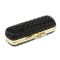 thumbnail image 4 of Milaget Ladies Box with Mirror And Snap Closure, Diamond Textured Design - Black, 4 of 9