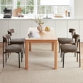 thumbnail image 5 of GrandNoor Grey Fabric Dining Chairs Set of 2,Armless Upholstered Kitchen Chair,Modern Dining Room Chair with Curved Backrest, 5 of 7