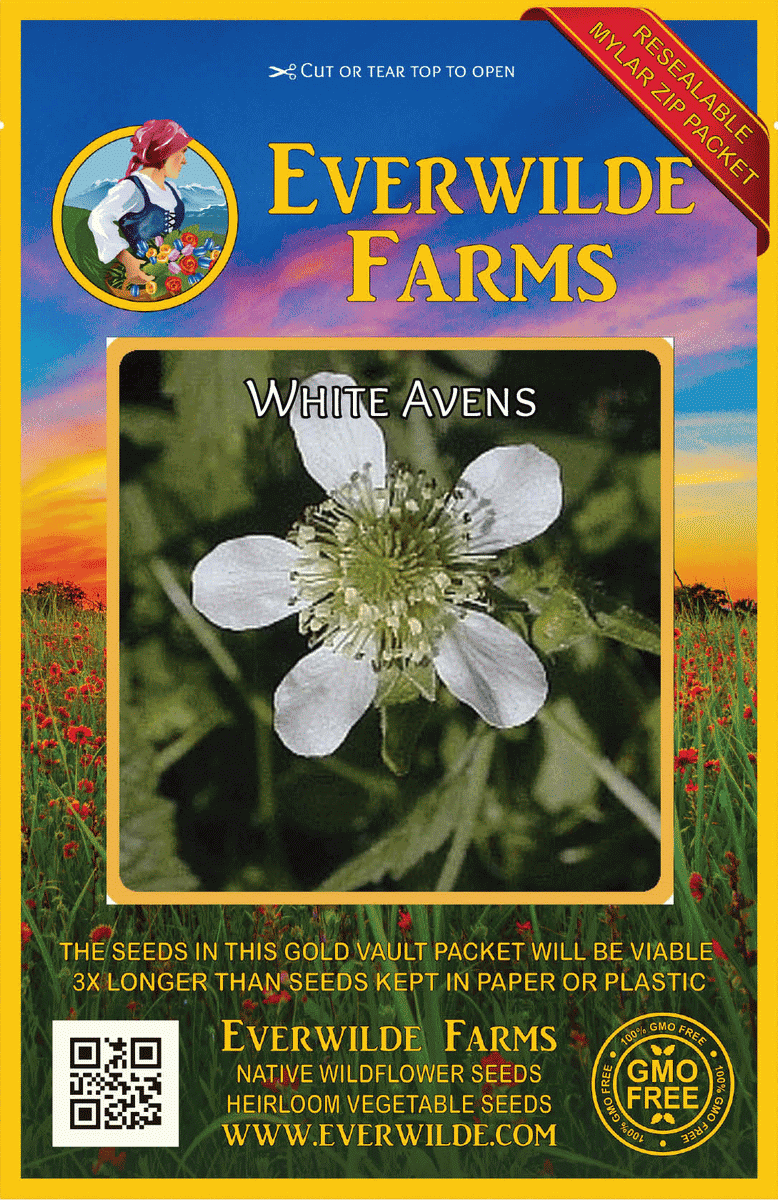 Everwilde Farms Mylar Seed Packet 300 Thimbleweed Wildflower Seeds 