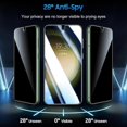 thumbnail image 4 of 2 Pack for Samsung Galaxy S23 Privacy Screen Protector Upgrade Fingerprint Unlock Compatible Tempered Glass + 2 Pack Camera Lens Protector, Anti Spy C, 4 of 5