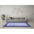 thumbnail image 3 of Ahgly Company Machine Washable Indoor Rectangle Animal Blue Traditional Area Rugs, 3' x 5', 3 of 4
