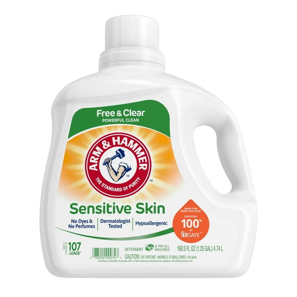 Arm & Hammer Sensitive Skin Free & Clear, 107 Loads Liquid Laundry