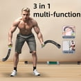 thumbnail image 3 of Blue 3-in-1 Multifunctional Cordless Battle Rope — Featuring Spring-Resisted Training, Arm Strength & Flexibility Rods, and a Flexi-Bar — Ideal for Full-Body Workouts, Fat Burning, and Body Sculpting, 3 of 6