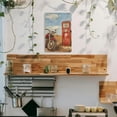 thumbnail image 4 of 1pc Vintage Red Motorcycle &amp; Gas Pump Illustration Metal Sign - 8x12" Iron, Rustic Wall Decor for Home, Bar, Cafe, Office - Weathered Look with Mounting Holes, Bedroom, Farm Wall Artsy Decorative, 4 of 8
