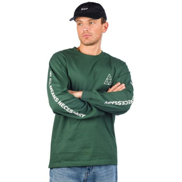 Beroligende middel godkende Skære af HUF Men's Essential Triple Triangle Long Sleeve Tee T-Shirt (Small,  Sycamore) - Walmart.com