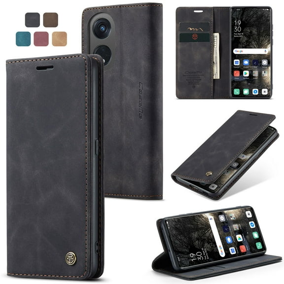ETFAST Leather Wallet With Card Holder Zipper Phone Case For OPPO Reno A1 Pro High Quality Leather Phone Case