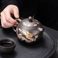 thumbnail image 3 of Tetera de arcilla púrpura que cambia de Color, dragón hecho a mano, Fénix, fácil limpieza, tetera Gongfu, regalo para amantes del té, 3 of 5