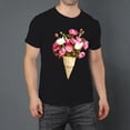 thumbnail image 2 of Men's Graphic TeeFlowers (13) Letter Print T-Shirts Round Neck Short Sleeves Sizes XS-5XL Summer Daily Casual Tops, 2 of 5