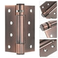 thumbnail image 2 of Shisuyan Aluminum Hinge Dark Brown 2Pcs 3.9In X 3In, 2 of 8