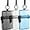 Clear, Gray, Blue, variant on RETON 3 Pieces Waterproof Case ID Card Badge Holder with Floating Sports Case Locker with Hanging Ring and Rope 4.72 x 2.95 x 1.57 Inches (Clear, Gray, Blue)
