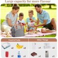 thumbnail image 5 of Insulated Lunch Bag for Women & Men - Reusable 10 L Lunch Box for Women - Leakproof Tote Cooler Bag for Adults Work, Beach, Travel, Picnic (Grey), 5 of 5