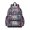 Multicolor Cat Head Purple Pattern, variant on Multicolor Cat Head Purple Pattern Cute School Backpack with Padded Back and Adjustable Shoulder Straps 13.4"x11"x4.7"