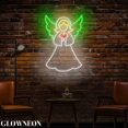 thumbnail image 3 of Glowneon Angel Christmas Neon Sign, Christmas Holy Night Led Wall Art, 3 of 5