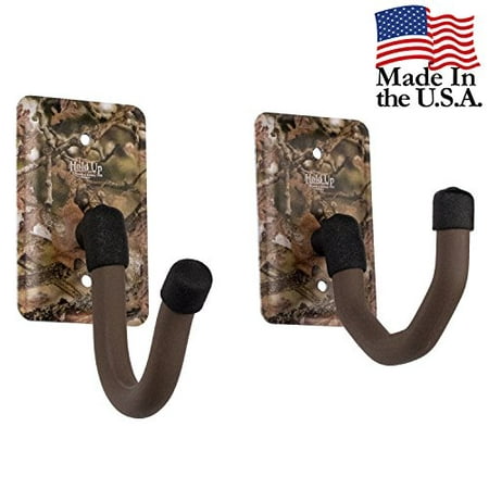 Hold Up Displays Horizontal Gun Rack Storage and Shotgun Hooks Store any Rifle Shotgun and Bow - Heavy Duty Steel Camo - Made in (Best Way To Hold A Gun)