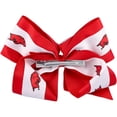 thumbnail image 2 of Women's Arkansas Razorbacks Jumbo 3" Layered Bow, 2 of 2