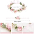 thumbnail image 2 of Corona de flores, diadema con corona de flores, diademas de flores, tocados, bandas para el cabello, guirnalda floral, para mujeres y niñas, para festivales, fiestas, bodas, playa, 2 of 4