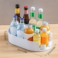 thumbnail image 2 of Estante Almacenamiento Botellas para Gabinete Baño Tocador Nevera (estrella) Blanco, 2 of 9