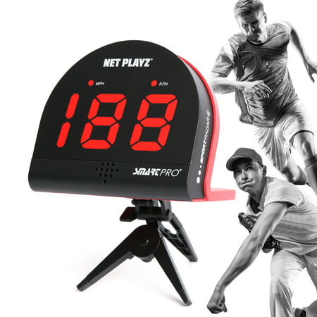 Net Playz Multi Sport Hands Free Speed Radar Gun Kit w Tripod & Carrying (Best Radar Gun For Baseball Pitching)