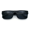 thumbnail image 2 of Locs Mens Bold Gothic Logo Thick Arm Horn Rim Gangster All Black Sunglasses [56mm] Black Gold, 2 of 8