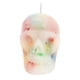thumbnail image 1 of Veladora de craneo, grande (Blanca con colores), 1 of 5