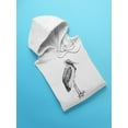 thumbnail image 3 of Marabou Stork Drawing Hoodie Men -Image by Shutterstock, Male 3X-Large, 3 of 4